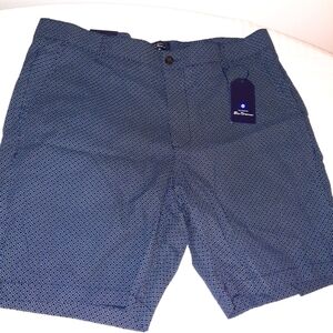 Navy Blue Shorts With White Diamonds Size 38